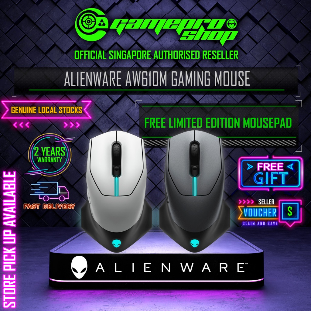 Alienware Wired/Wireless Gaming Mouse: AW610M
