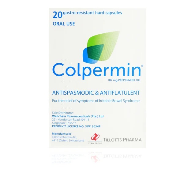 Colpermin 187mg Peppermint Oil 20 Gastro-resistant Hard Capsules ...
