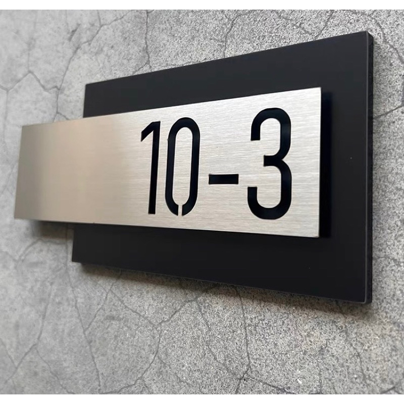 Customised Unit Sign door sign/unit number signage outdoor Door Unit ...