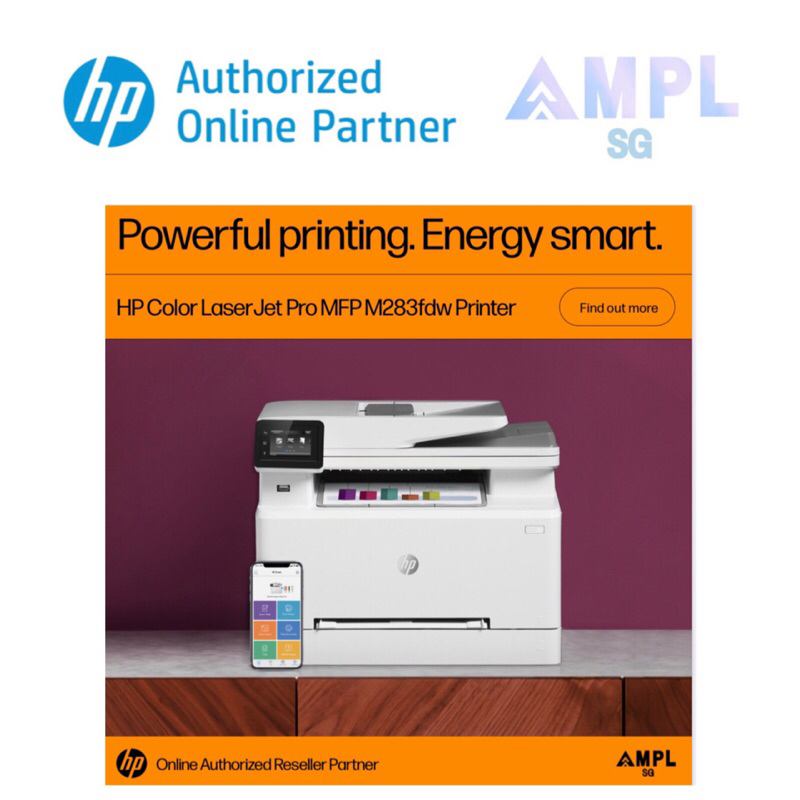 HP M283fdw Color LaserJet Pro MFP Printer Free 100eVouchers 3Years