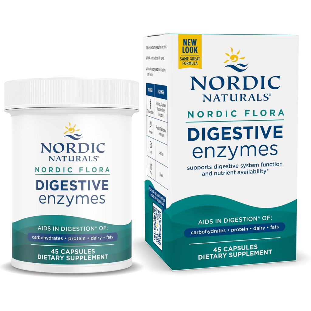 Nordic Naturals Nordic Flora Digestive Enzymes 45 Capsules