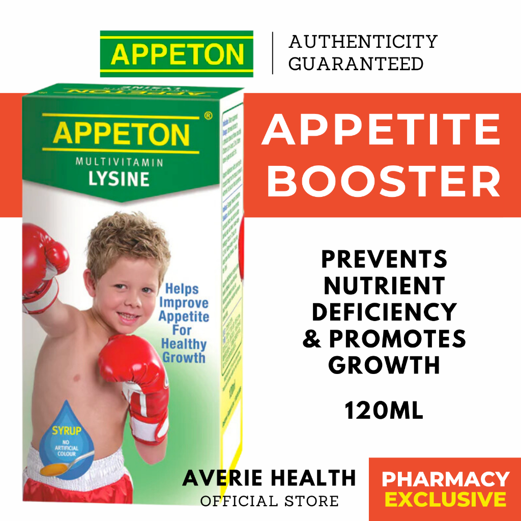 Appeton Multivitamin Lysine Syrup 120ml Immunity Booster, Improve Appetite, Promote Growth of
