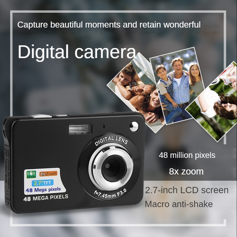 【SG spot goods】The new student party party 48 million Pixel retro HD digital camera Anti-Shake 720.320 retro camera