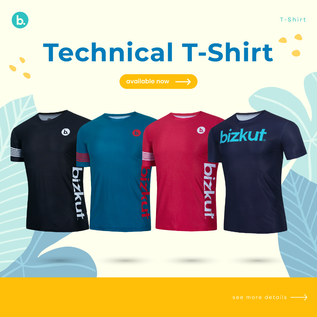 *Clearance!* bizkut Cycling Technical TShirt with Pockets MTB Shopee
