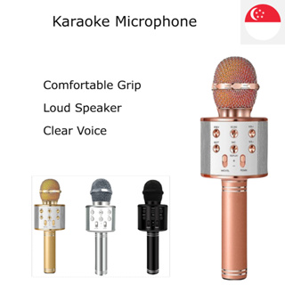 WS 858 Handheld Bluetooth Karaoke Bluetooth Karaoke Microphone With USB,  Speaker, And Recording Function From Goodchoise, $9.07