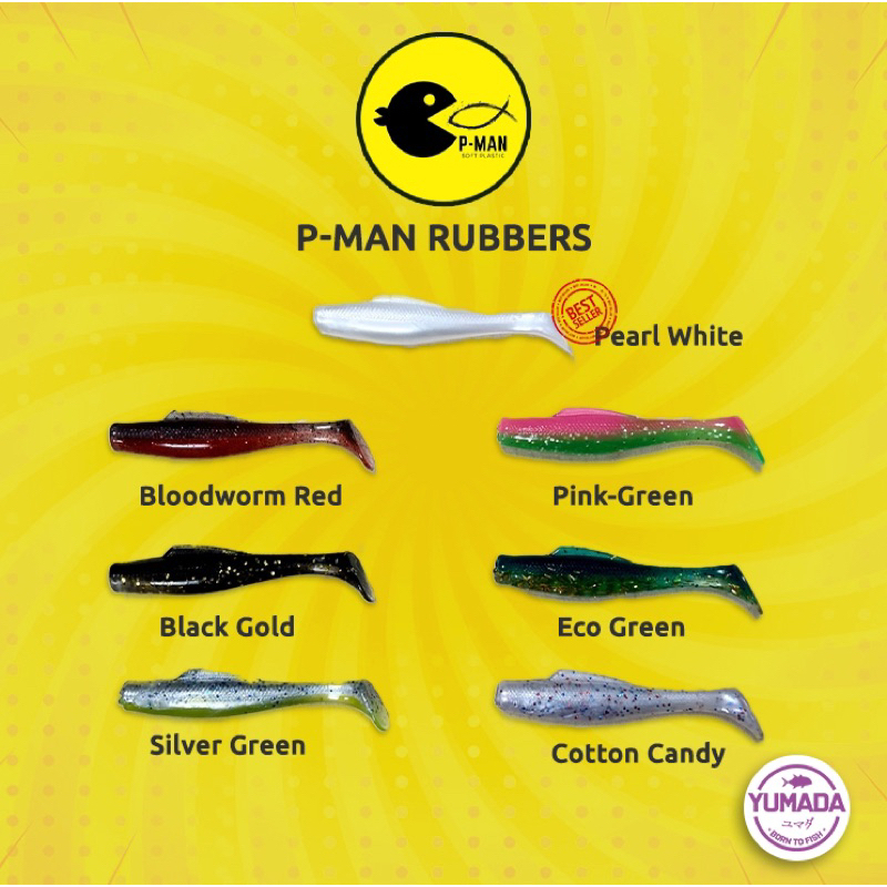 P-Man Soft Plastic Lures (2.5”) Cheapest in SIngapore