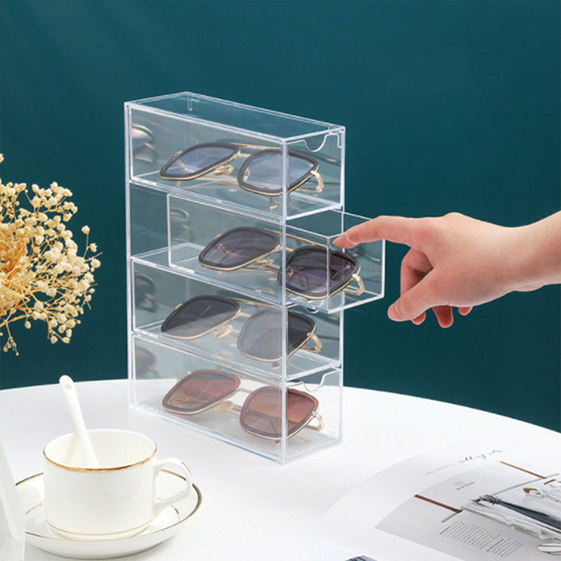 Spectacle Specs Sunglasses Sunglass Eyewear Acrylic 4 Layers Dust-Proof ...