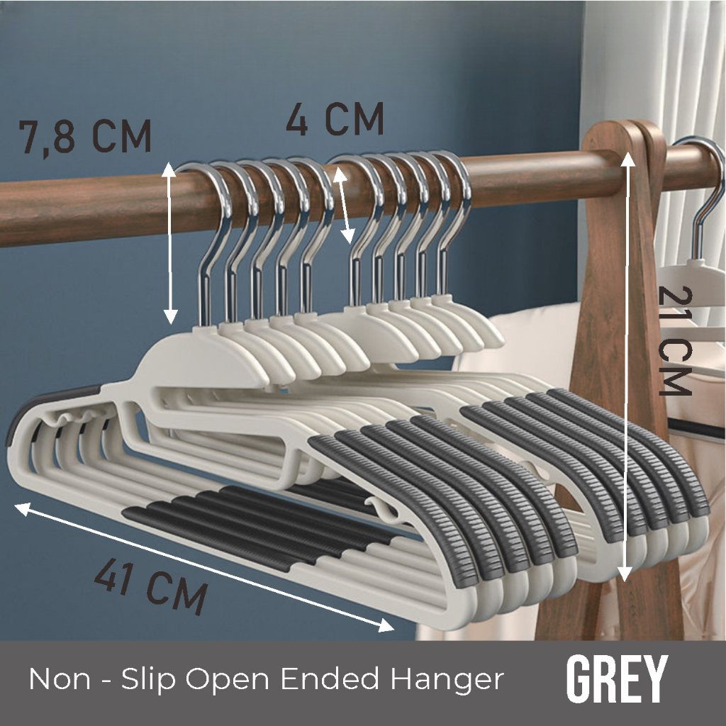 Saashi Anti-Slip Space Saving Hangers (10PCS Set)