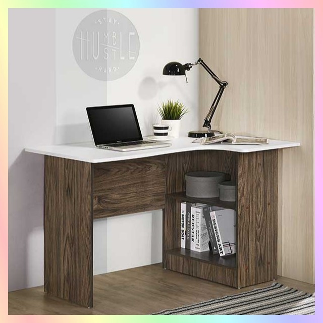 L SHAPE STUDY TABLE WRITING TABLE STUDY DESK (FULLY ASSEMBLED) Shopee