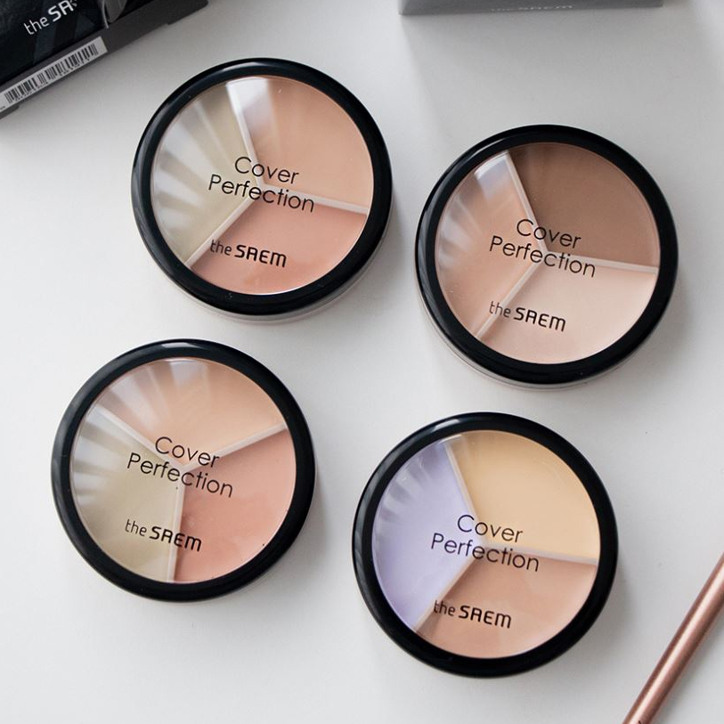 [THE SAEM] Cover Perfection Triple Pot Concealer 4.5g Korea cosmetics
