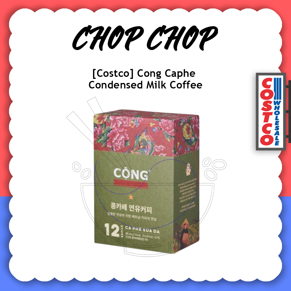 [COSTCO] Cong Caphe Condensed Milk Coffee 20g x 4packs , 12sticks each