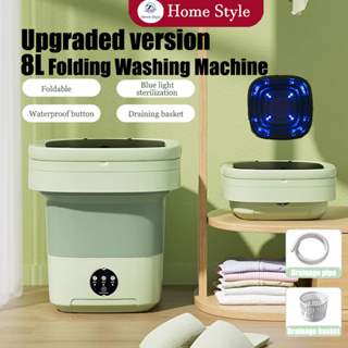 REALN 12L Small Washing Machine Portable Washer Foldable with