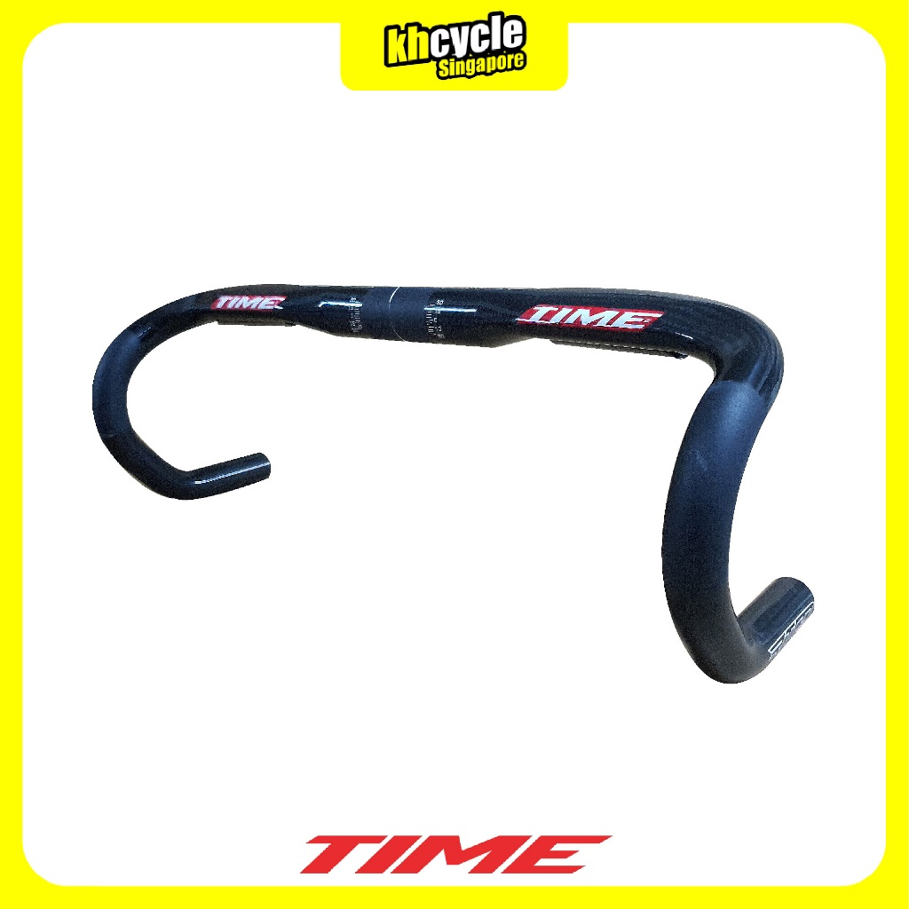 TIME HANDLEBAR ROAD ERGO FORCE black 46cm E-E | Shopee Singapore