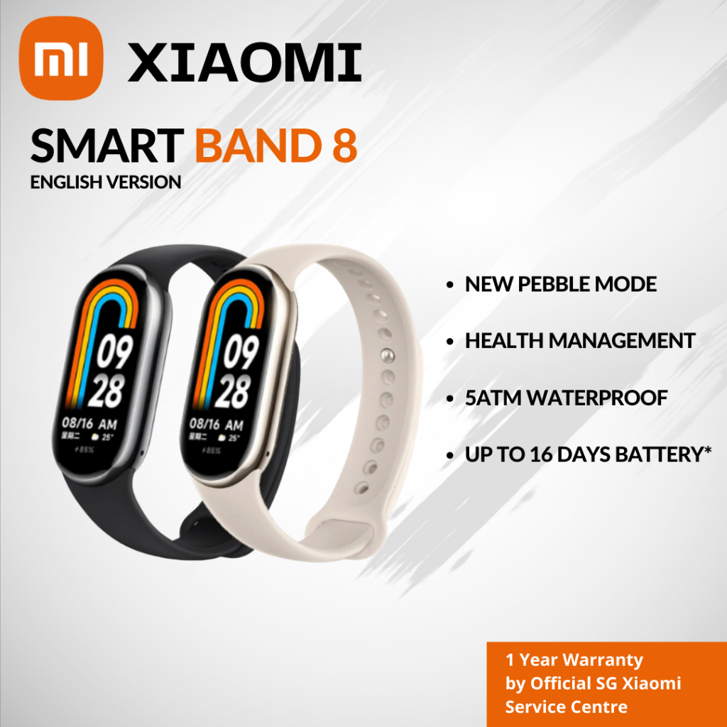 Xiaomi Smart Band 8 5ATM Bluetooth High Precision 6Axis Sensor Heart
