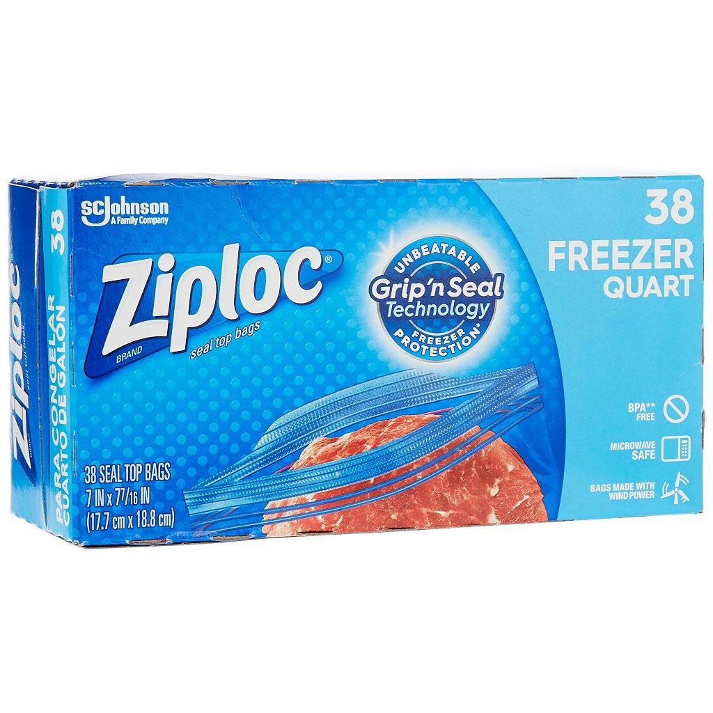 Ziploc Freezer Bags (Quart Value Pack) 38pcs | Shopee Singapore