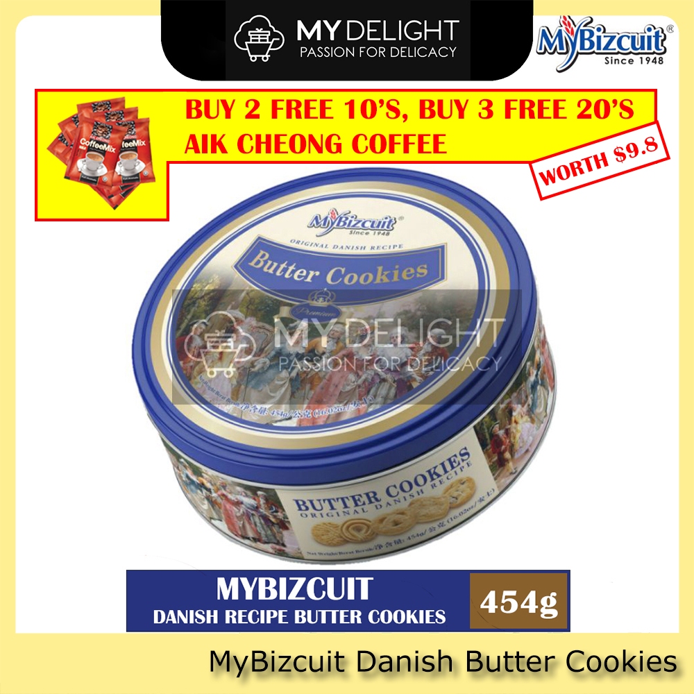 (454g) Original Danish Recipe Butter Cookies Similar Kjeldsens Khong Guan Cowhead