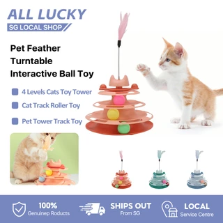 FRCOLOR 30 Pcs Sucker Cat Teaser Cat Spring Toy Cat Interactive Toy Cat  Exerciser Fuzzy Cat Balls Cat Toys Fishing Pole Cat Toy Suction Cup Cat Toy