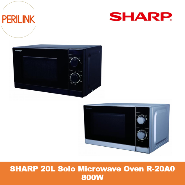 SHARP 20L Solo Microwave Oven R-20A0 800W l 5 Auto Cook l 1 Year ...