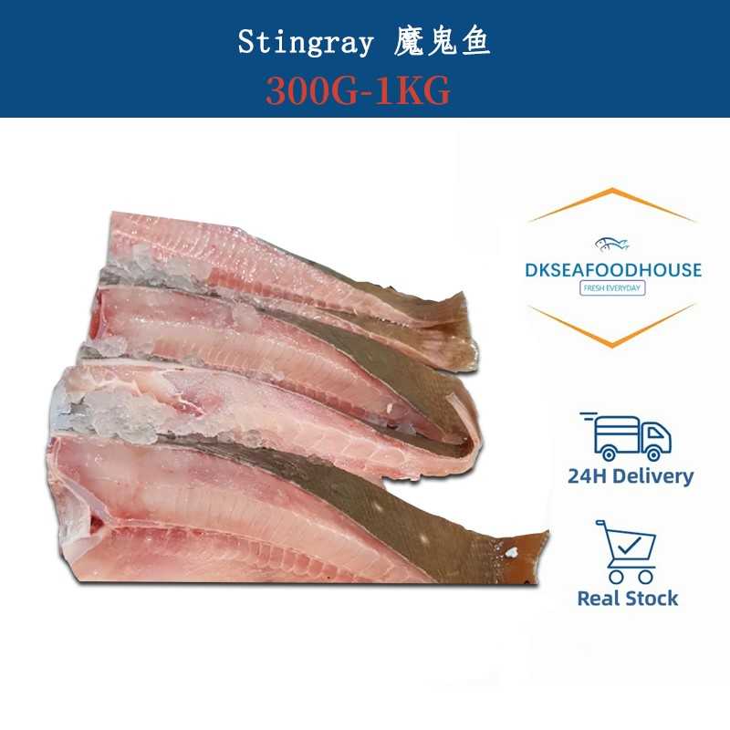 DKSEAFOOD Fresh Stingray 魔鬼鱼/方鱼 500g-1kg | Shopee Singapore