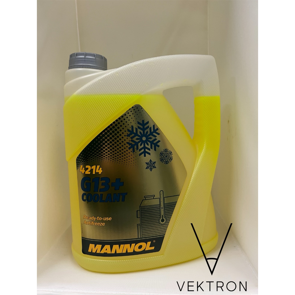 Mannol G13+ Coolant Ready to Use Antifreeze 5L Yellow | Shopee Singapore