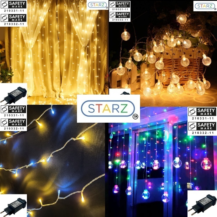 [ STARZ ] SG Safety Mark 34 Assorted Models 31V Low Voltage Outdoor Led Fairy String / icicle