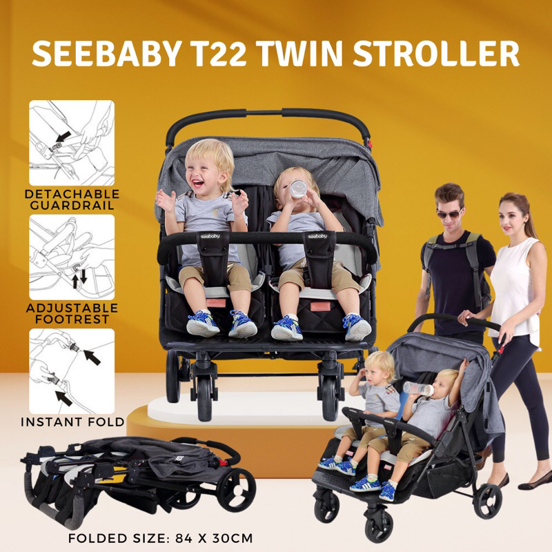 Seebaby sales twin stroller