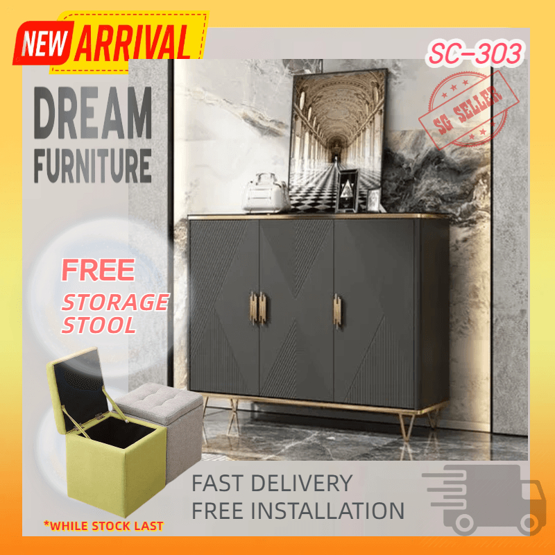 [SG Local Seller / Ready Stock / Fully Assembled] SC-303 Ancient Grey ...