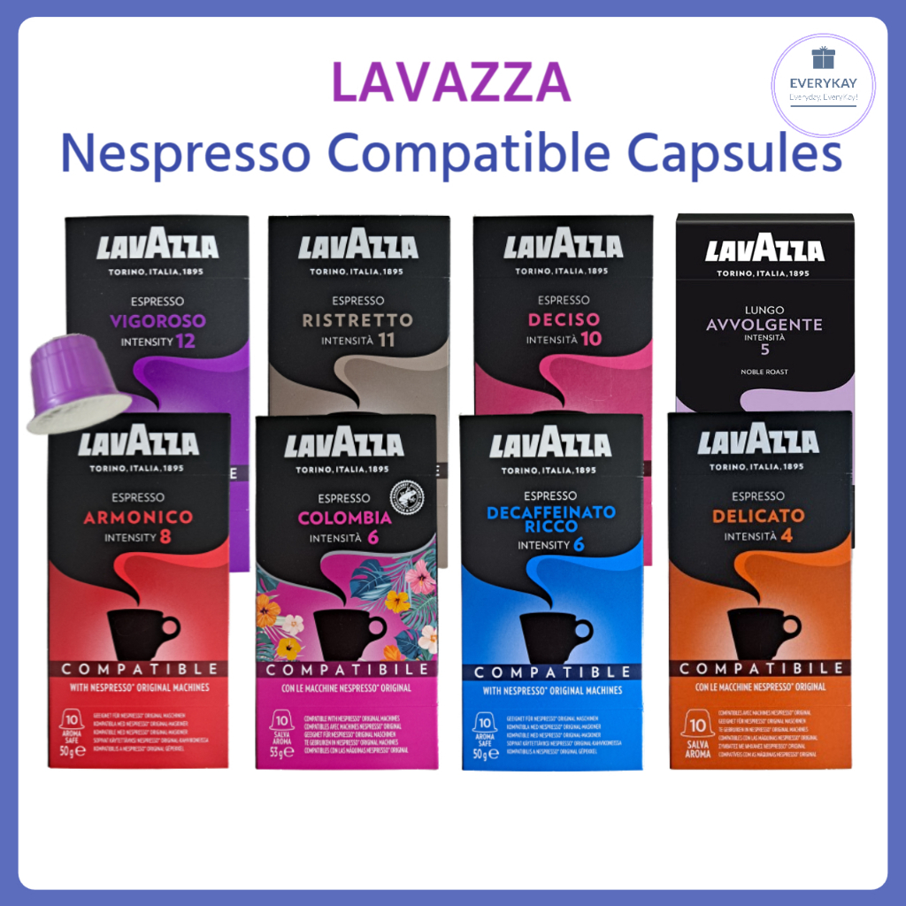 Lavazza Coffee Capsules and Pods Compatible Nespresso Machines