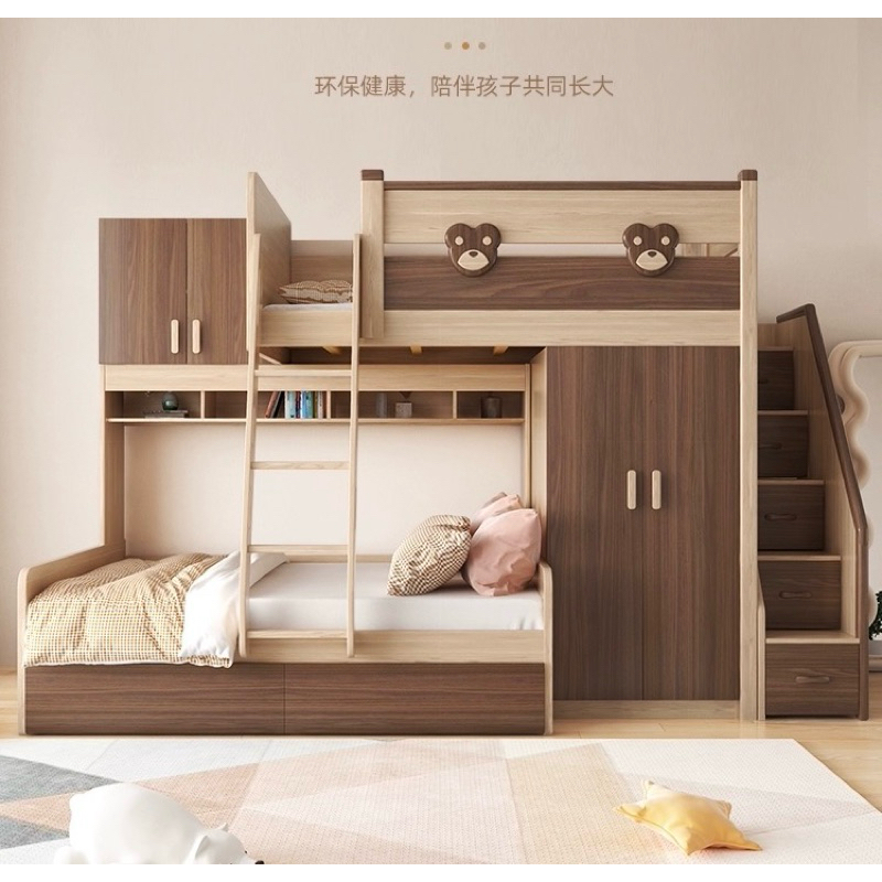 [SG Seller] Kids Bunk Bed with Pull Out Storage BedKids Bunk Bed