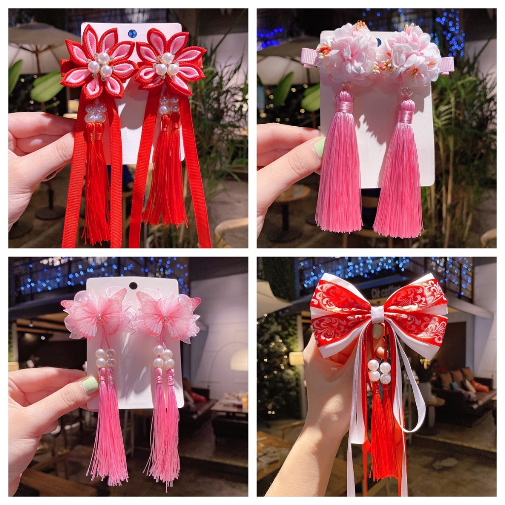 SG Ready Stock Girls Sweet Chinese traditional Hair Accessories Hair Pin Hair Clip Hair Claw for cny Shopee Singapore