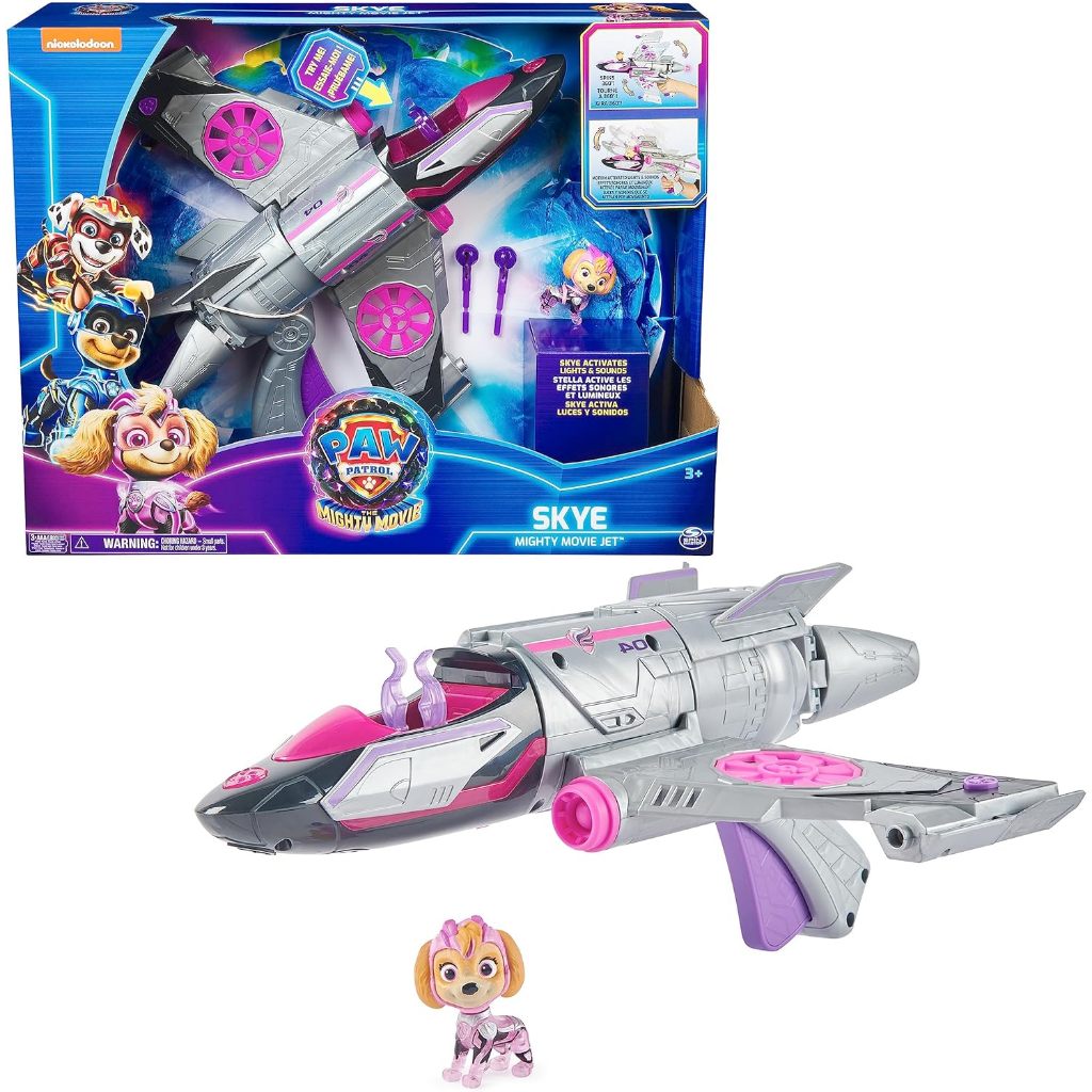 Paw Patrol: The Mighty Movie Skye Deluxe Superhero Jet Includes Skye 