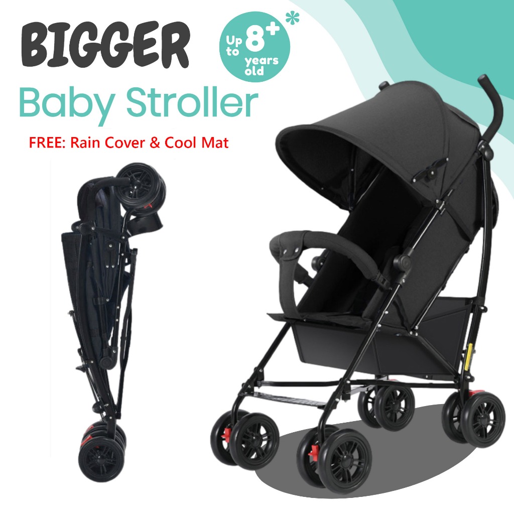 iDS Large Size Travel Stroller Umbrella Folding Design Big Kids Stroller Shopee Singapore