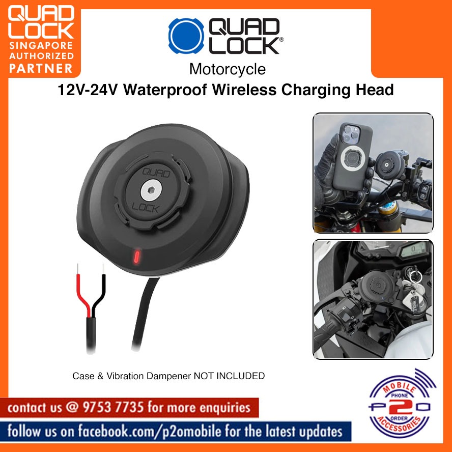 Wireless Charging Head Quadlock Dampener Quad Lock Phone Case