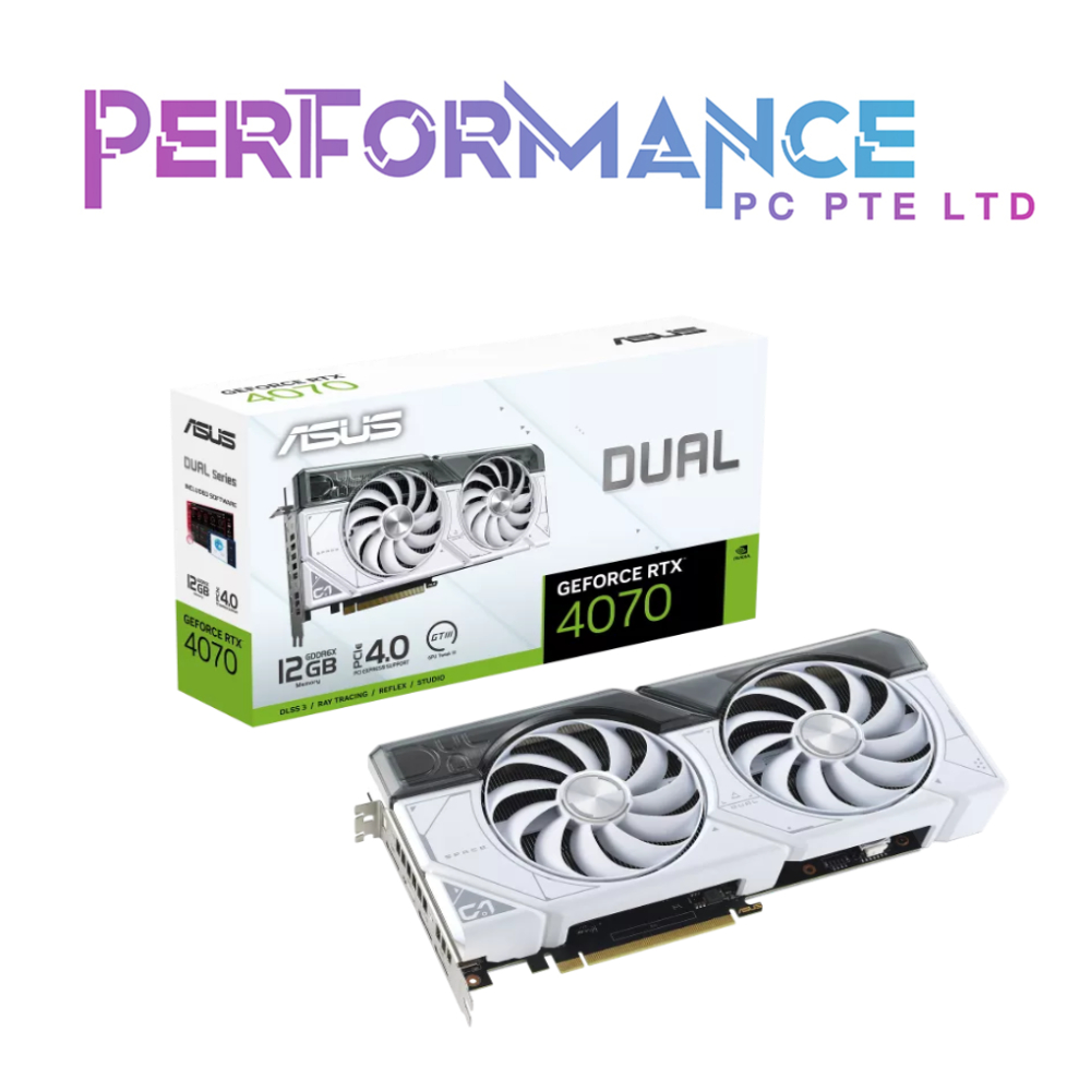 ASUS Dual GeForce RTX4070 RTX 4070 White Edition 12GB GDDR6X (3 YEARS