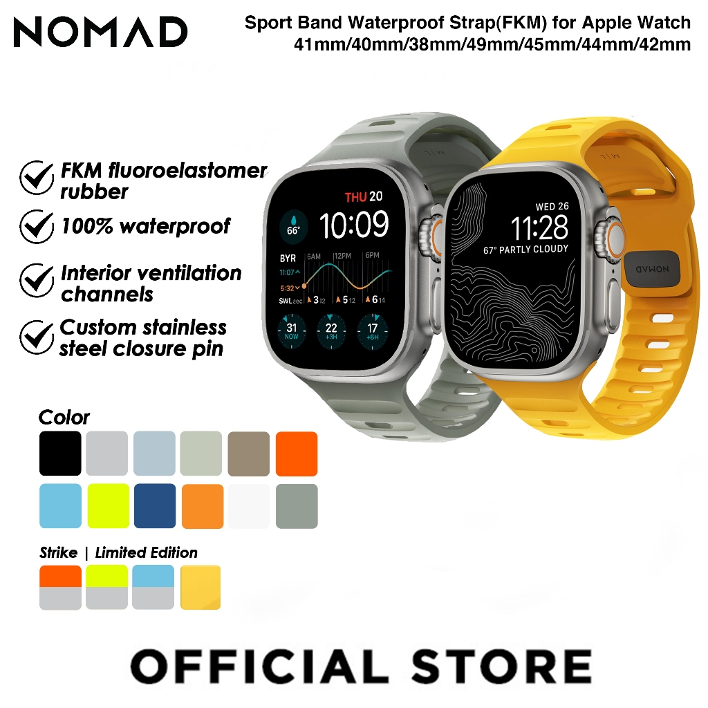 NOMAD Sport Band Waterproof Strap(FKM) for Apple Watch Ultra/Ultra 2