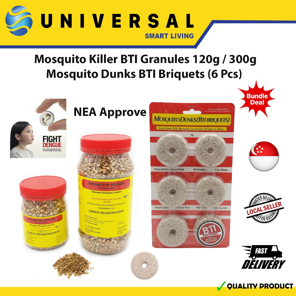 [SG SHOP SELLER] Mosquito Killer BTI Mosquito Granules 120G/300G BTI