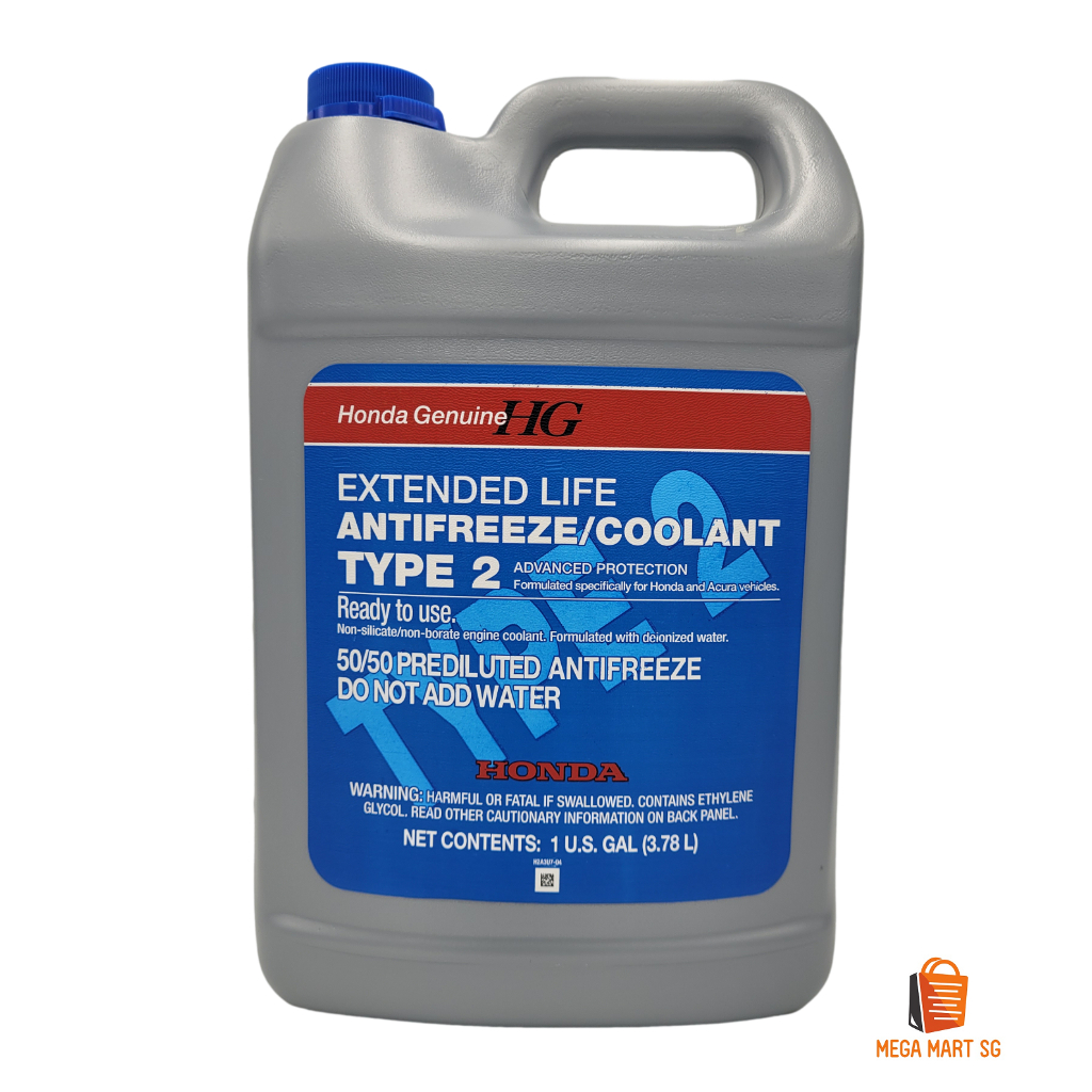 Honda Genuine Extended Life Antifreeze / Coolant Type 2 50 Premixed