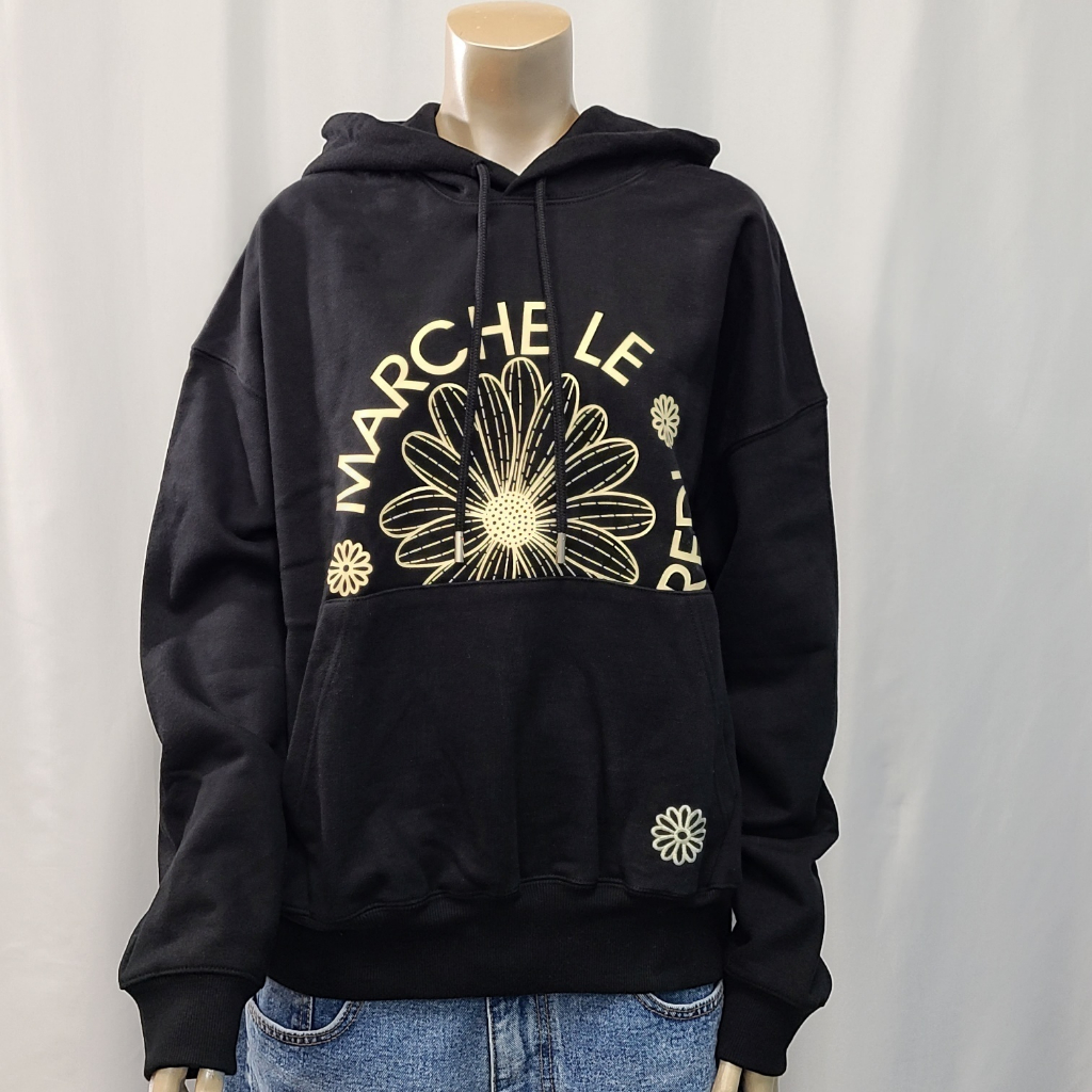 MARDI MERCREDI Hoody Marche Emblem - Black Cream (2022 NEW)