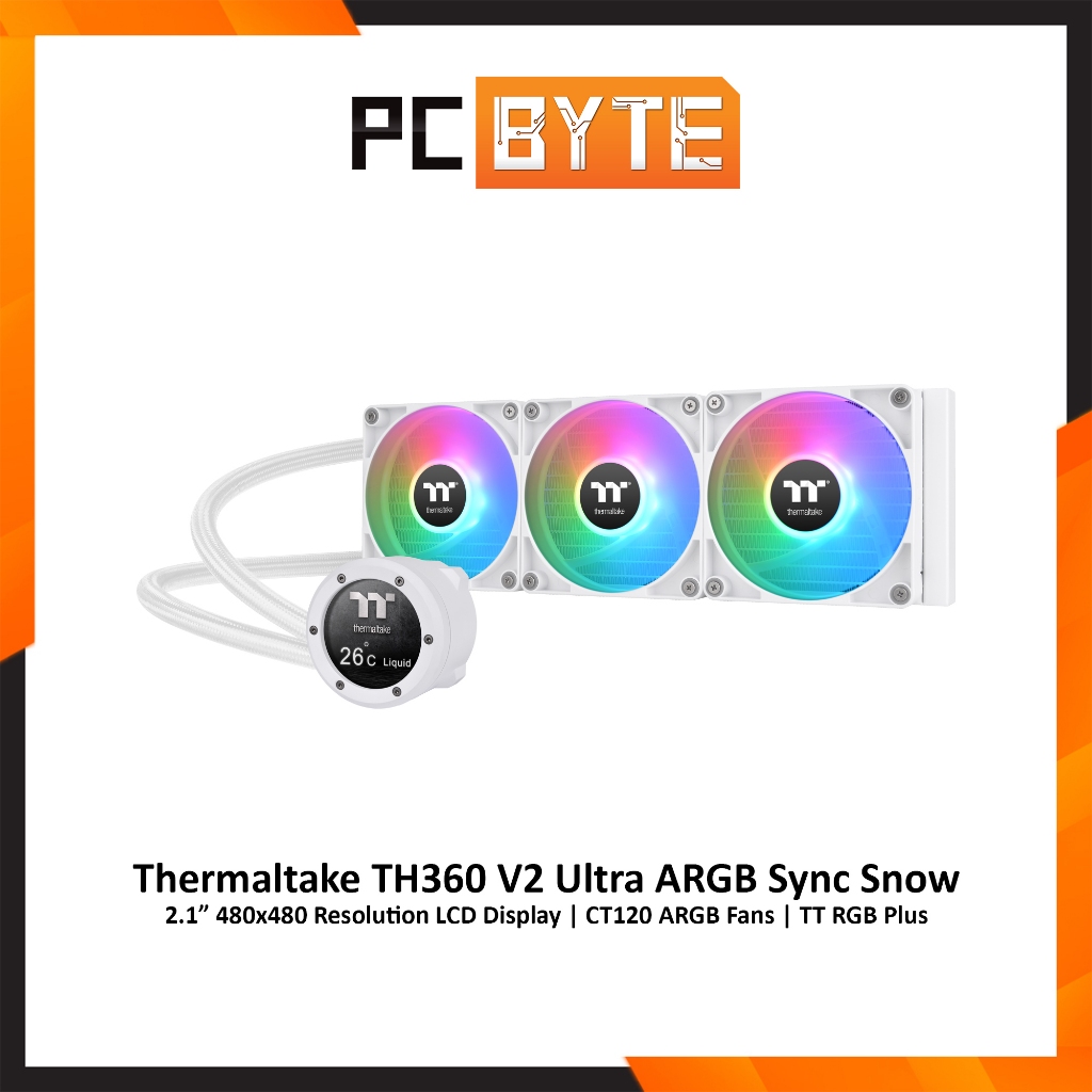 Thermaltake TH360 V2 Ultra ARGB Sync Snow Edition (2.1” 480x480 ...