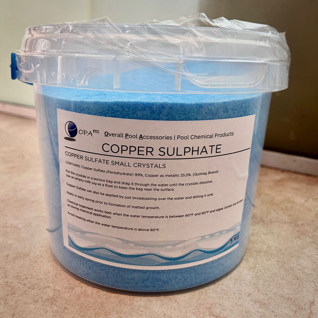 (Ready Stock) Copper Sulphate in 5KG for Swimming Pool Shopee Singapore