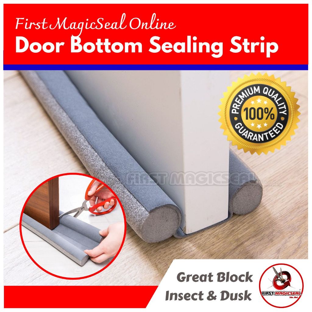 (SG Seller) 1stMagicSeal Door Bottom Sealing Strip Door Draft Stopper