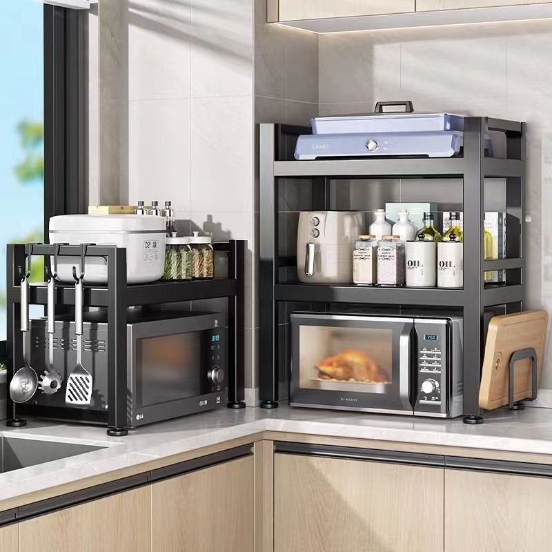 【READY STOCK】Kitchen Countertop Shelf Telescopic Adjustable Microwave ...