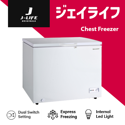 SHARP Chest Freezer SJC318WHS 282L Shopee Singapore