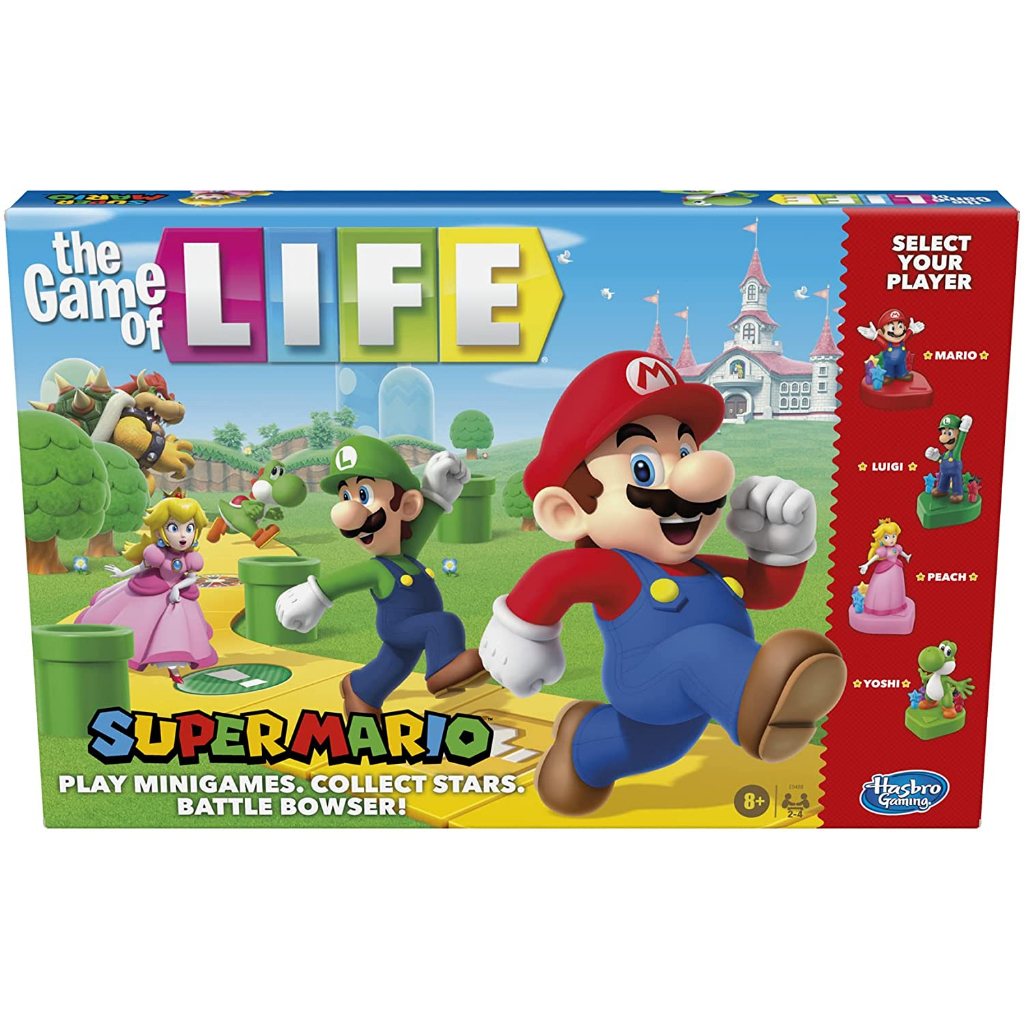 Hasbro Gaming The Game of Life Super Mario Edition Board Game for Kids ...