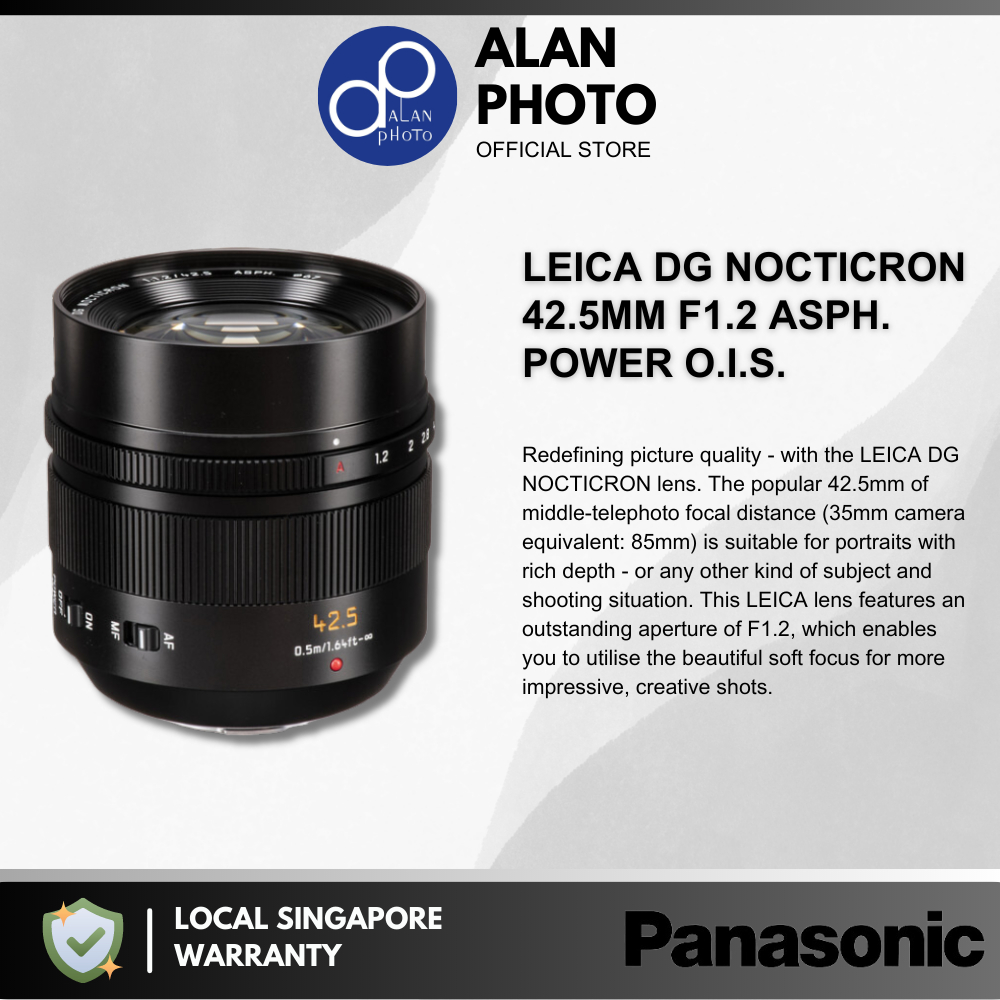 Panasonic Leica DG Nocticron 42.5mm F1.2 ASPH. POWER O.I.S. Lens