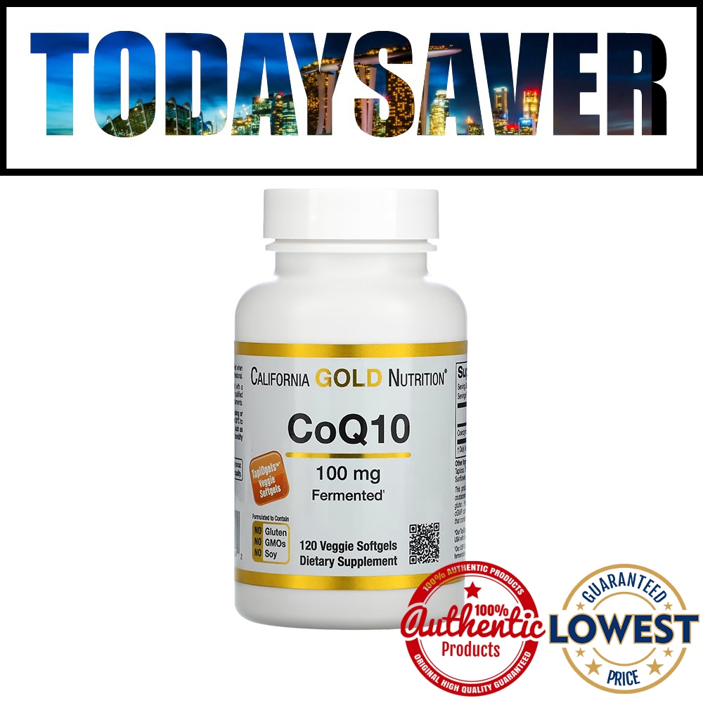 (4 Months Supply) CoQ10 100 Authentic California Gold Nutrition 120