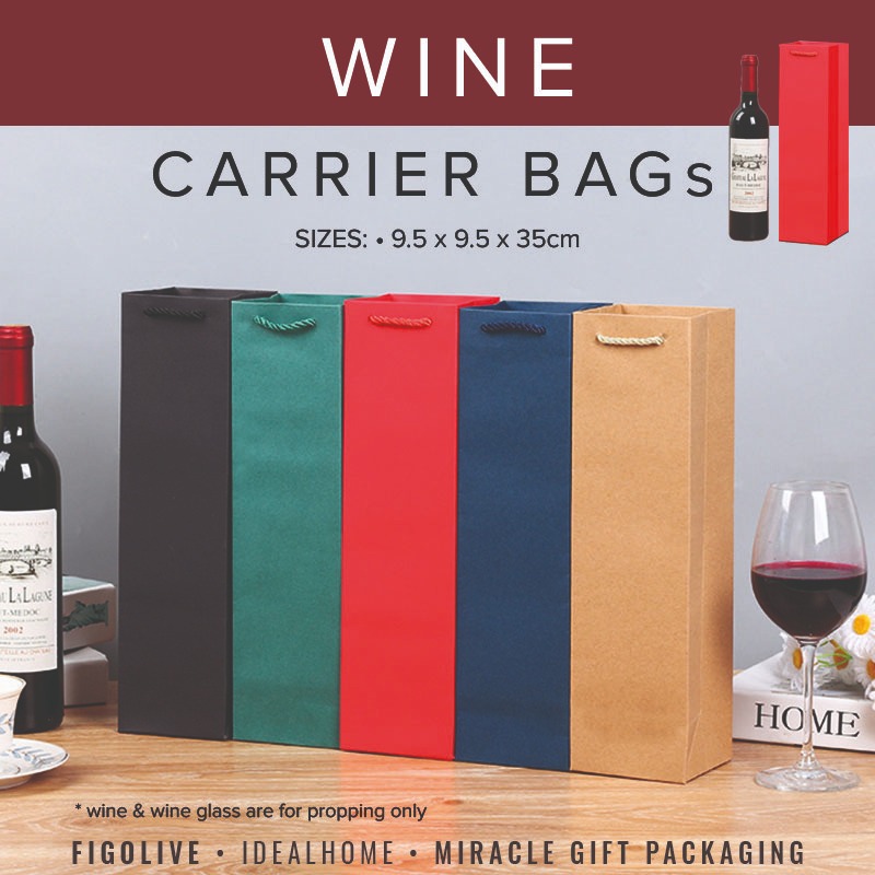 [SG Seller] Colorful Wine Gift Bags Tumbler gift Bag / Wine Bottle