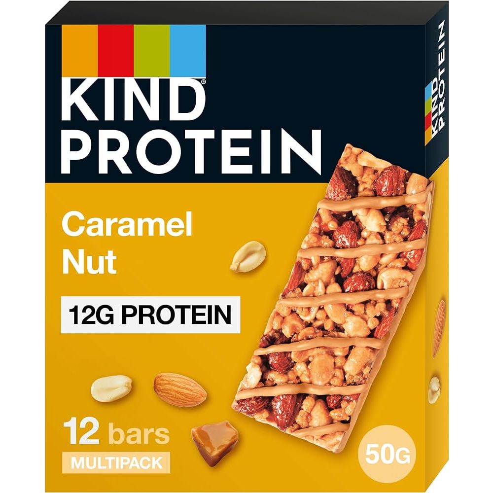 KIND Fruit And Nut Caramel Nut Protein Bar Pack of 12 (12 x 50g