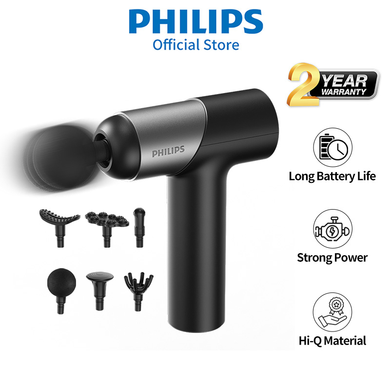 Philips Massage Gun Fascial Gun For Muscle Percussion Deep Tissues Muscle Massager Heads