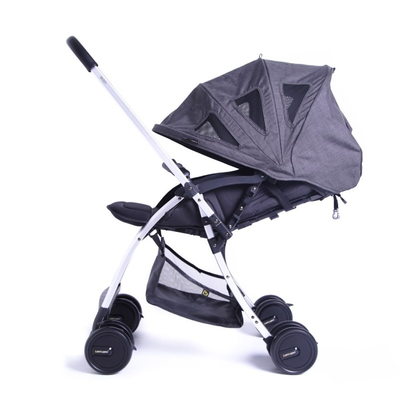 Bonbijou Lucas Lite Weight Stroller Charcoal Black Shopee Singapore